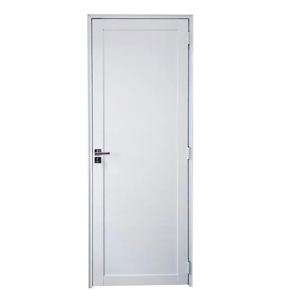 Porta De Alumínio Lambril Branco Com Maçaneta Premium Linha 30 - Dc Lado:direita; Medidas: 210 X 80