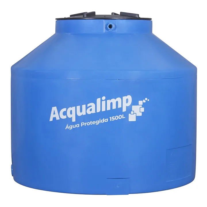 Caixa d'Água 1.500L em Polietileno Água Protegida Acqualimp