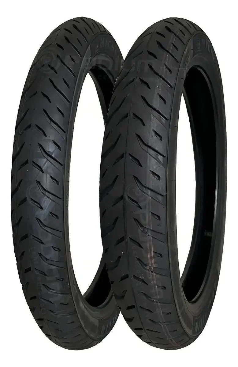 Pneu Honda Biz 125 80/100-14 + 60/100-17 Michelin