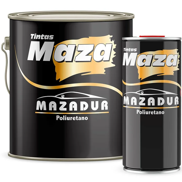 Tinta para Acabamento Dur PU 3 x 1 Preto Cadilac 3,6L MAZA-26144