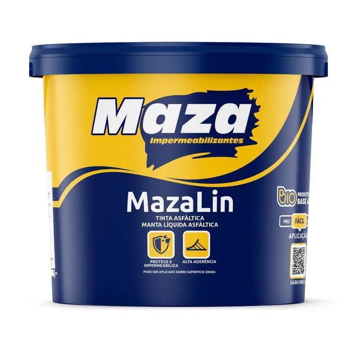Tinta Asfáltica Lin Balde 1 Litro MAZA-18435