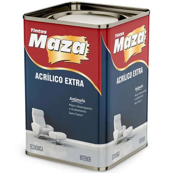 Tinta Acrílica Extra Branco Fosco 18L MAZA-345