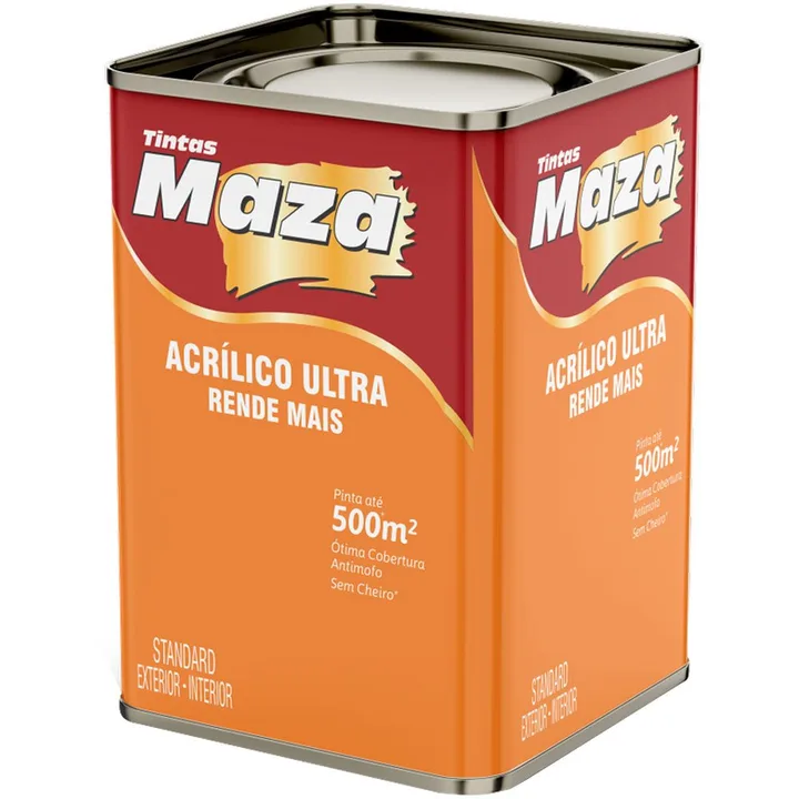 Tinta Acrílica Ultra Cenoura Fosco 18L MAZA-11303