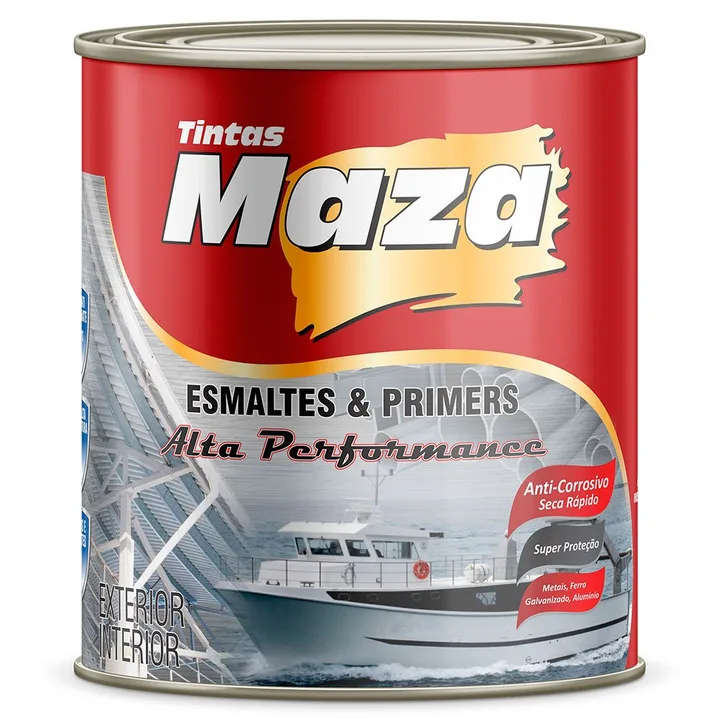 Tinta Alta Temperatura 600° Alumínio 900ml MAZA-14963