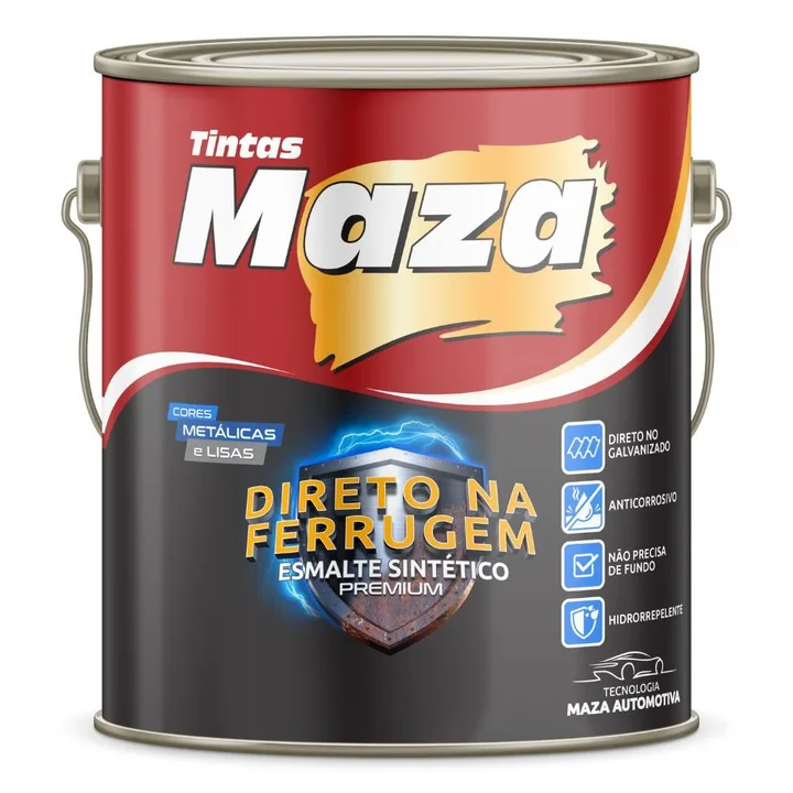 Tinta Esmalte Sintético Metálico Bronze 3,6 Litros MAZA-18762
