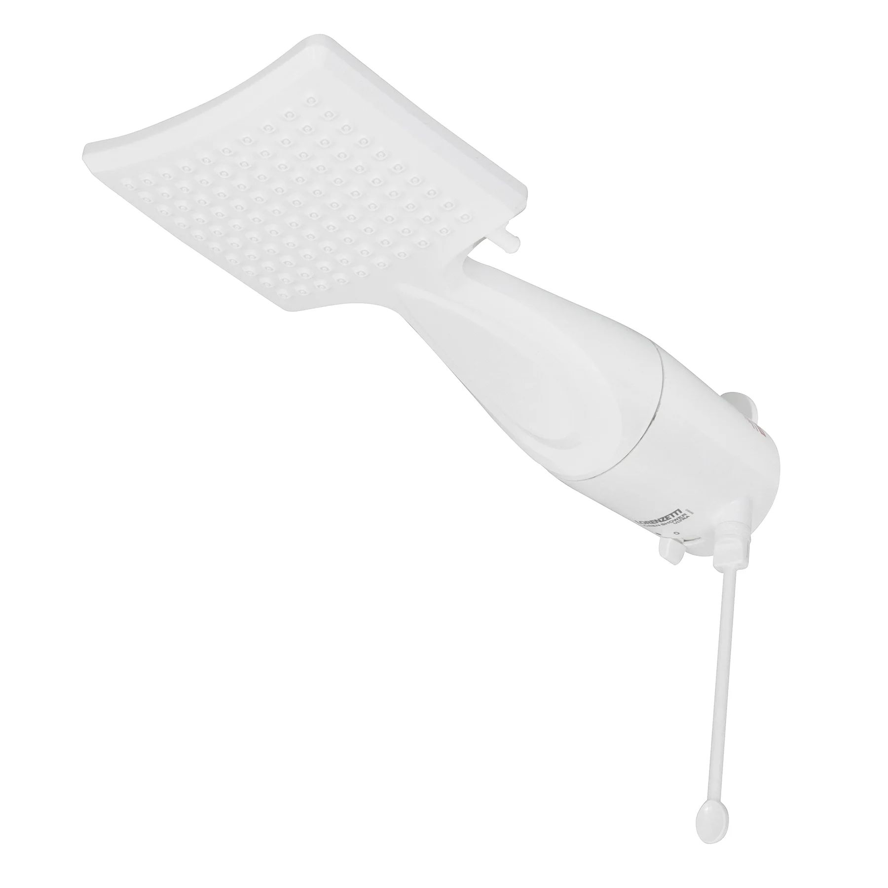 Chuveiro Elétrico Eletrônico 127V (110V) 5500w Branco Quadrado Loren Shower Lorenzetti