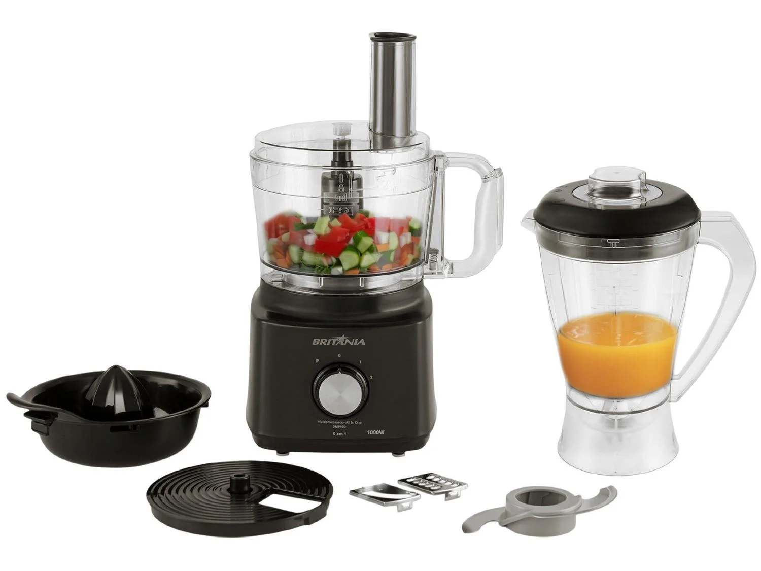 Multiprocessador Britânia Preto All In One