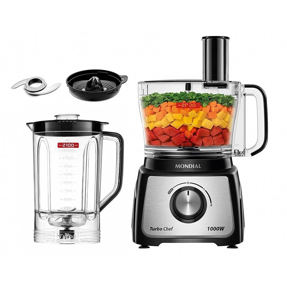 Multiprocessador Turbo Chef 3 em 1 Mondial Preto 1000W MPN02BE