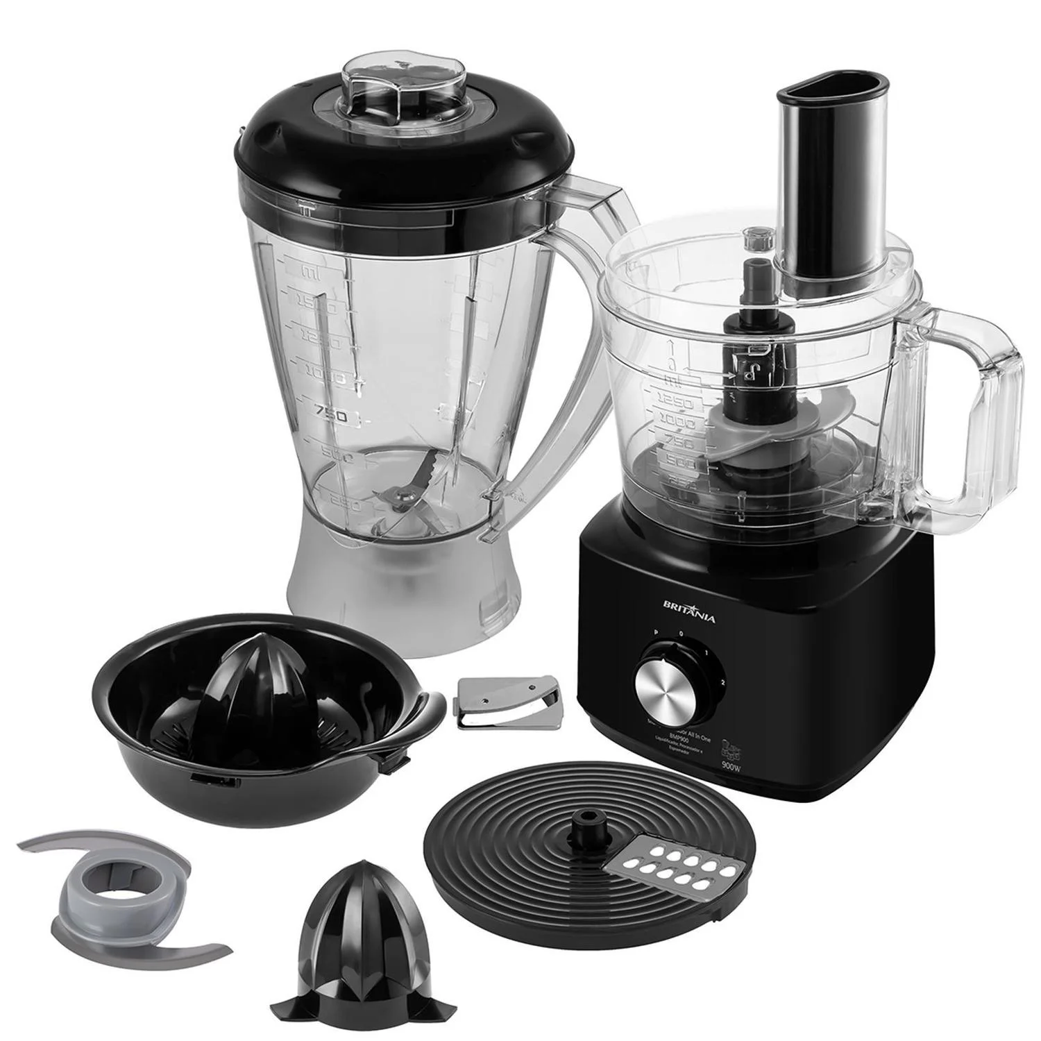 Multiprocessador Britânia 5 em 1 900W All In One BMP900 Preto