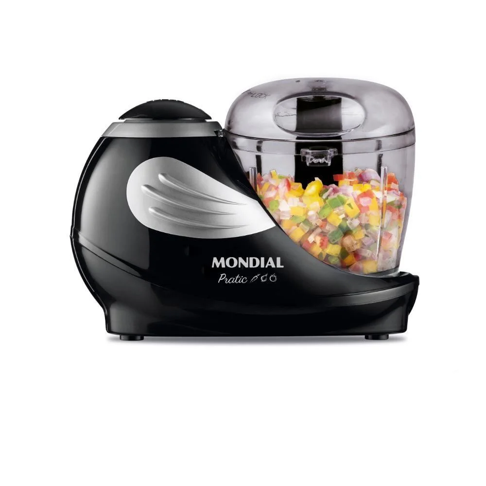 Mini Processador Mondial MP-05-B Triturar Alimentos 150W Preto