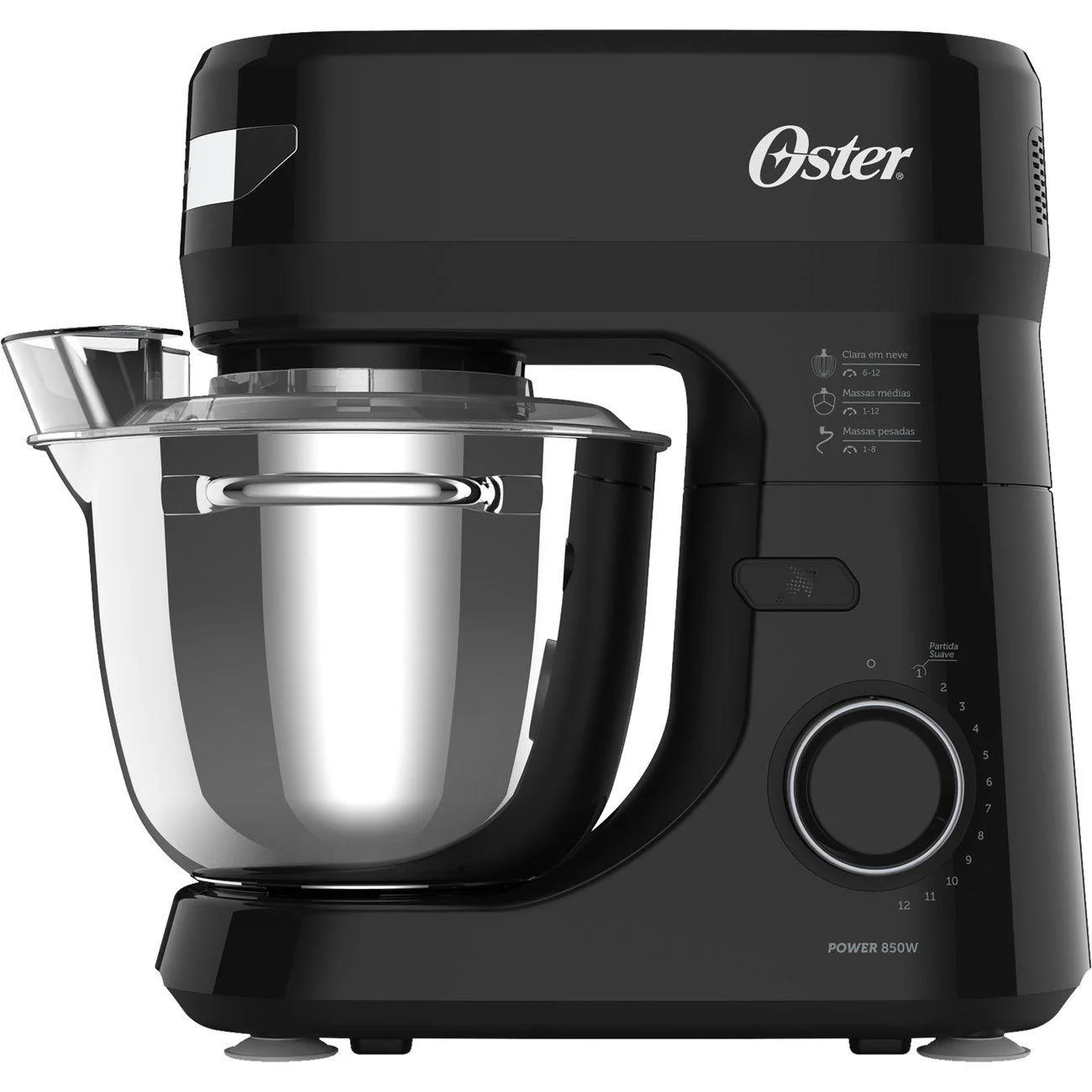 Batedeira Planetária Oster 4L 850W Preto/inox OBAT641-127