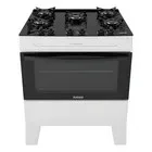 Fogão Itatiaia Electra Glass Plus de 5 Bocas Branco com Mesa de Vidro e