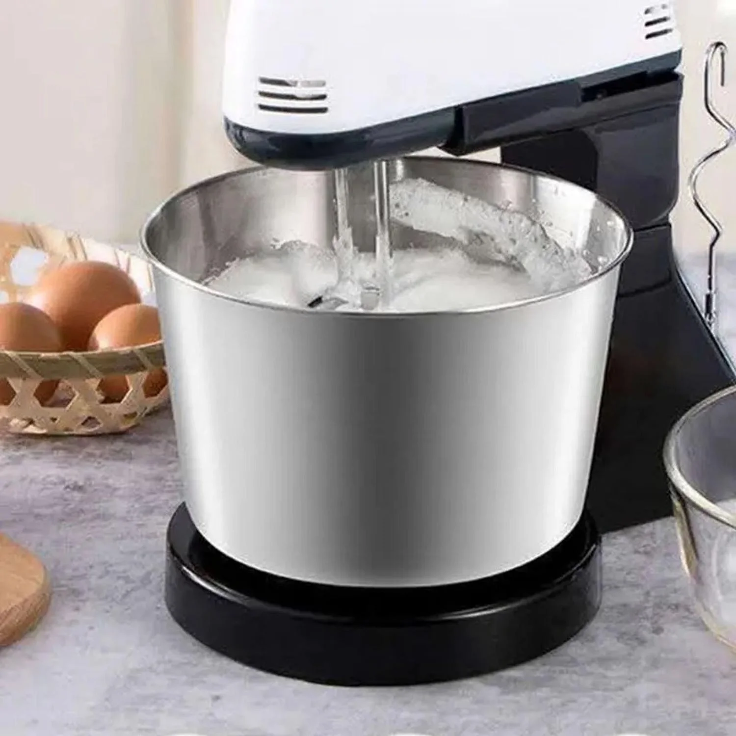 Batedeira Elétrica Portátil 250w Doméstica Bolo Massas Pães
