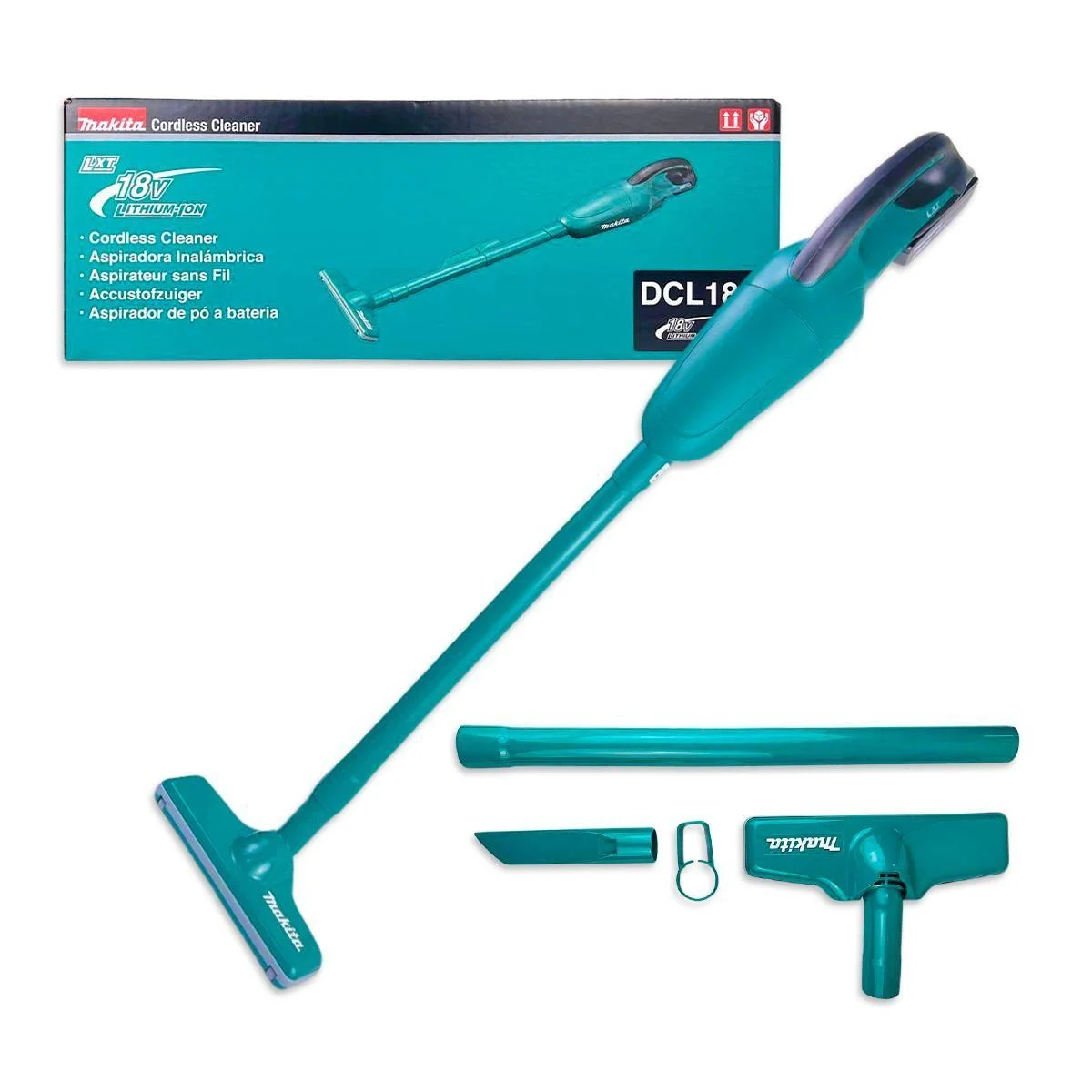 Aspirador De Pó Makita DCL180Z 18V LXT 650ml Silencioso, Ligeiro e Prático