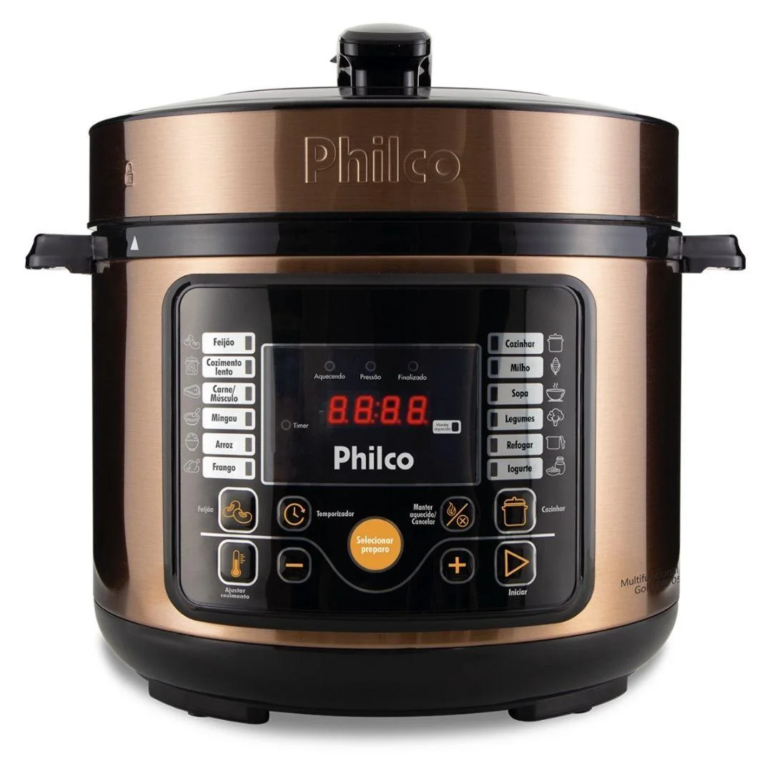 Panela de Pressão Multifuncional Dourada Philco PPP05G