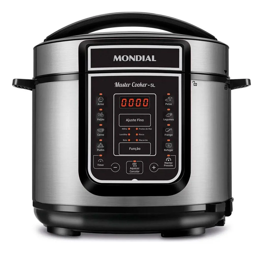Panela de Pressão Elétrica Digital Mondial 5L PE-38 900w
