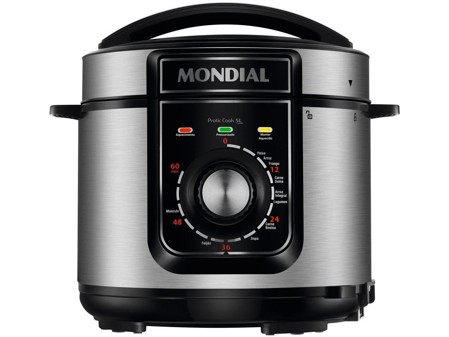 Panela de Pressão Elétrica 5L Mondial Pratic Cook PE-48-5L-I