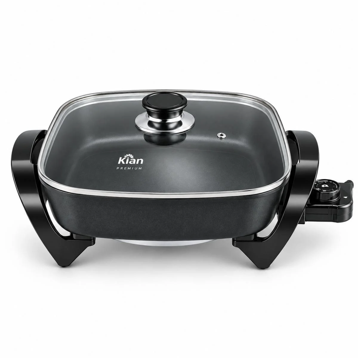 Panela Elétrica Grill Antiaderente Kian 4L Preto 1500W PE100 Multifuncional