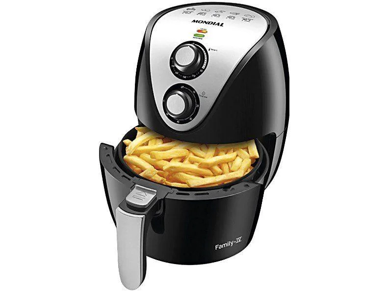 Fritadeira Elétrica Air Fryer Mondial Family AF-30 3,5L Preta