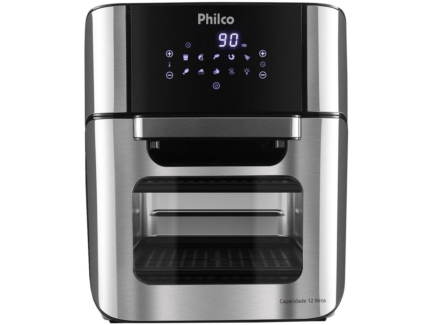 Fritadeira Air Fryer Philco Oven PFR2200P 2 em 1, 12 Litros, 1800W, Preto