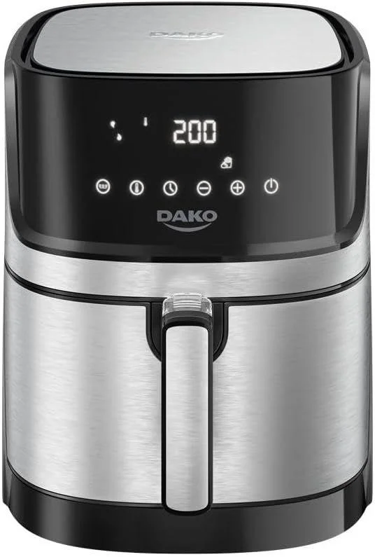 Air Fryer 5 Litros Inox com Painel Digital Dako