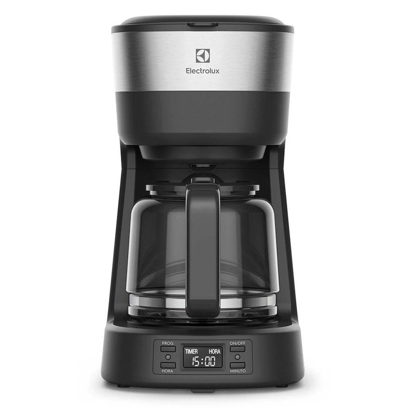 Cafeteira Elétrica Electrolux 30 Xícaras Experience Programável com Timer Cor Inox Preta (ECM25)