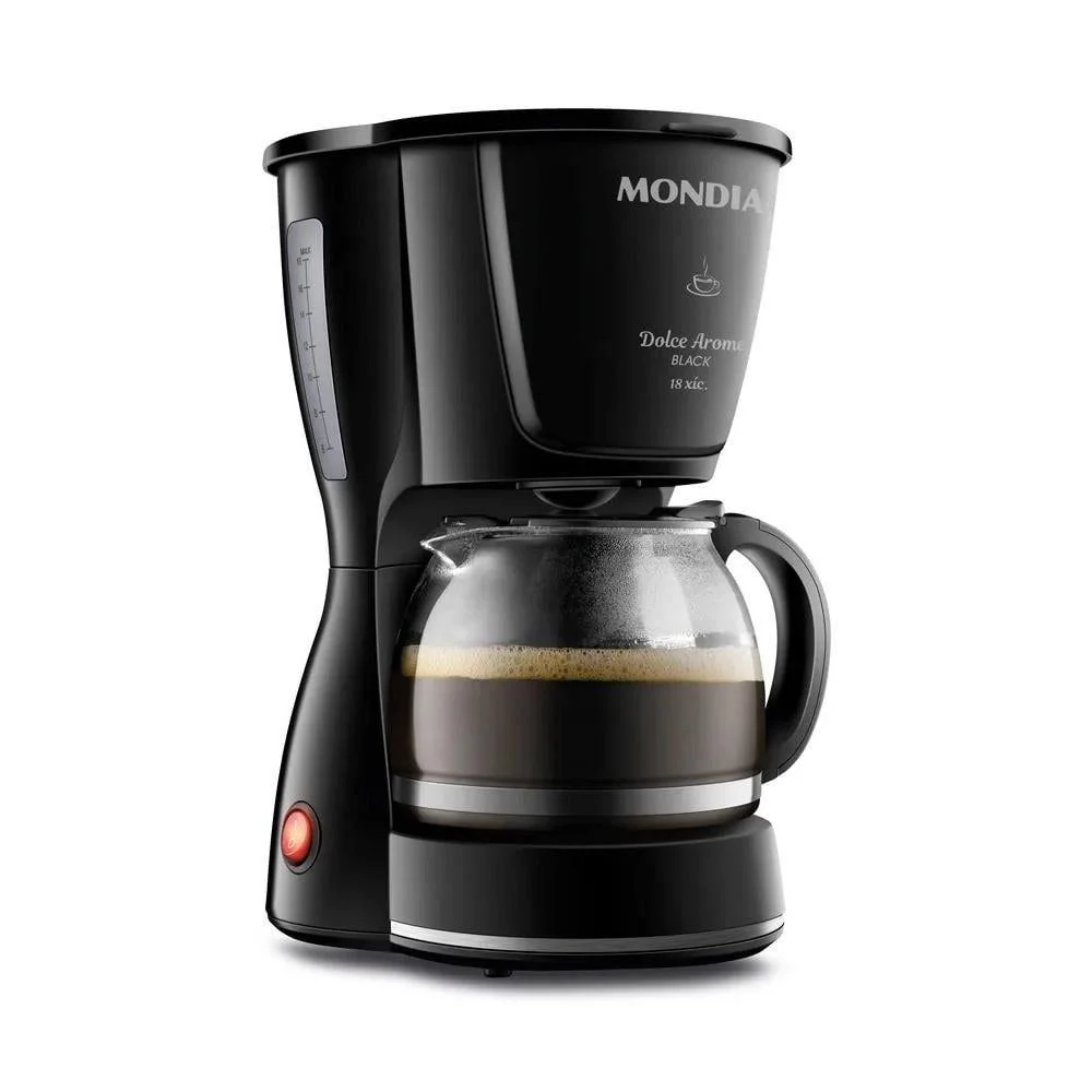 Cafeteira Elétrica Dolce Arome C 30 Mondial Preto 18 xícaras 550W C3018XFB