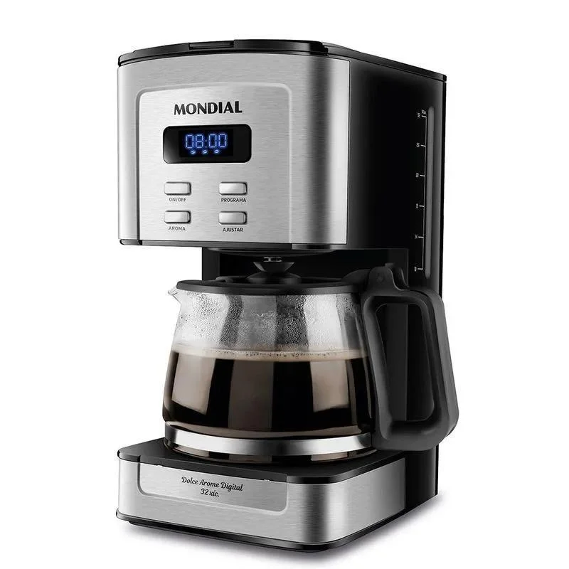 Cafeteira Elétrica Dolce Arome Digital Mondial Preto/Inox 800W
