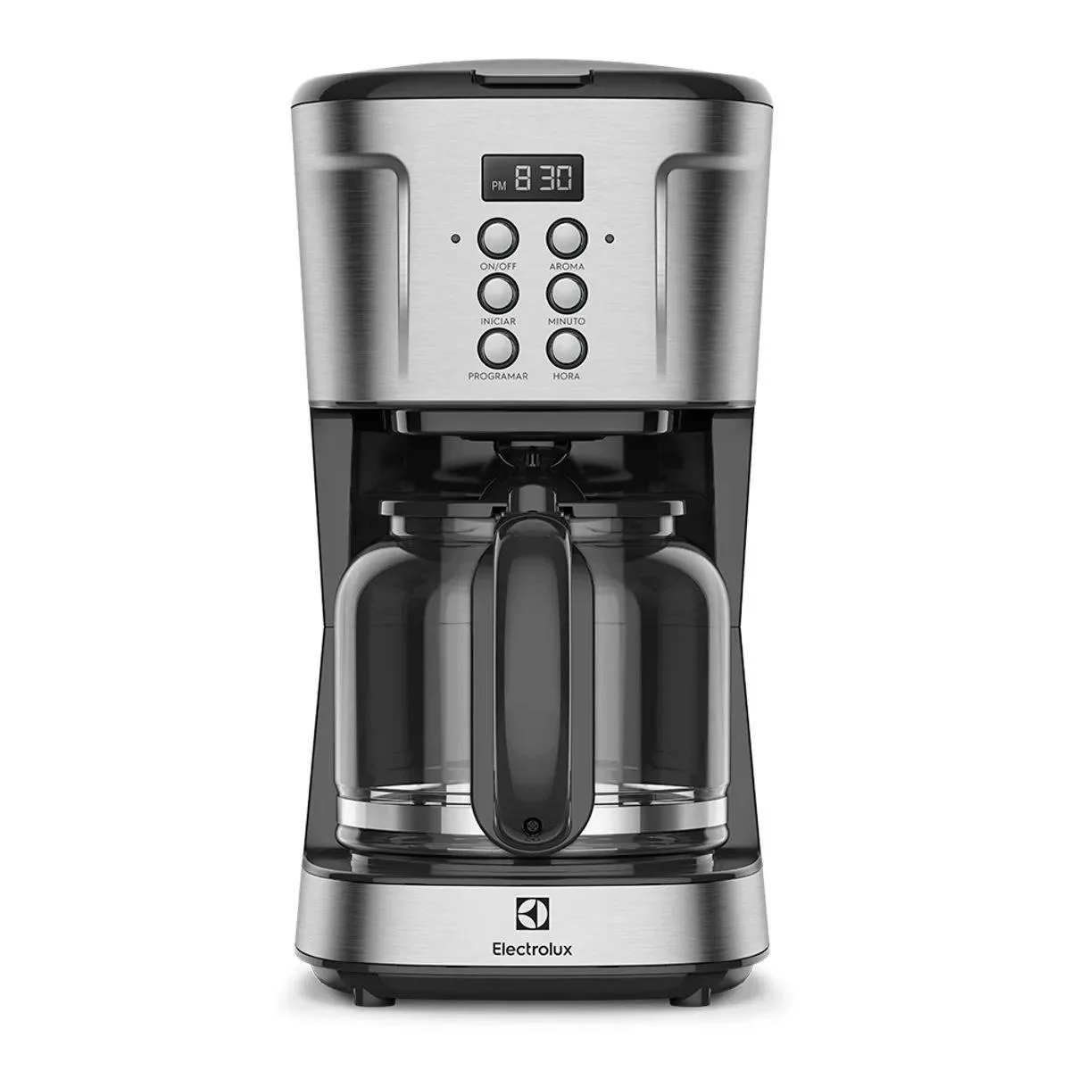 Cafeteira Elétrica Electrolux ECM30 Digital Programável 900W com Capacidade de 1,5 Litros Inox