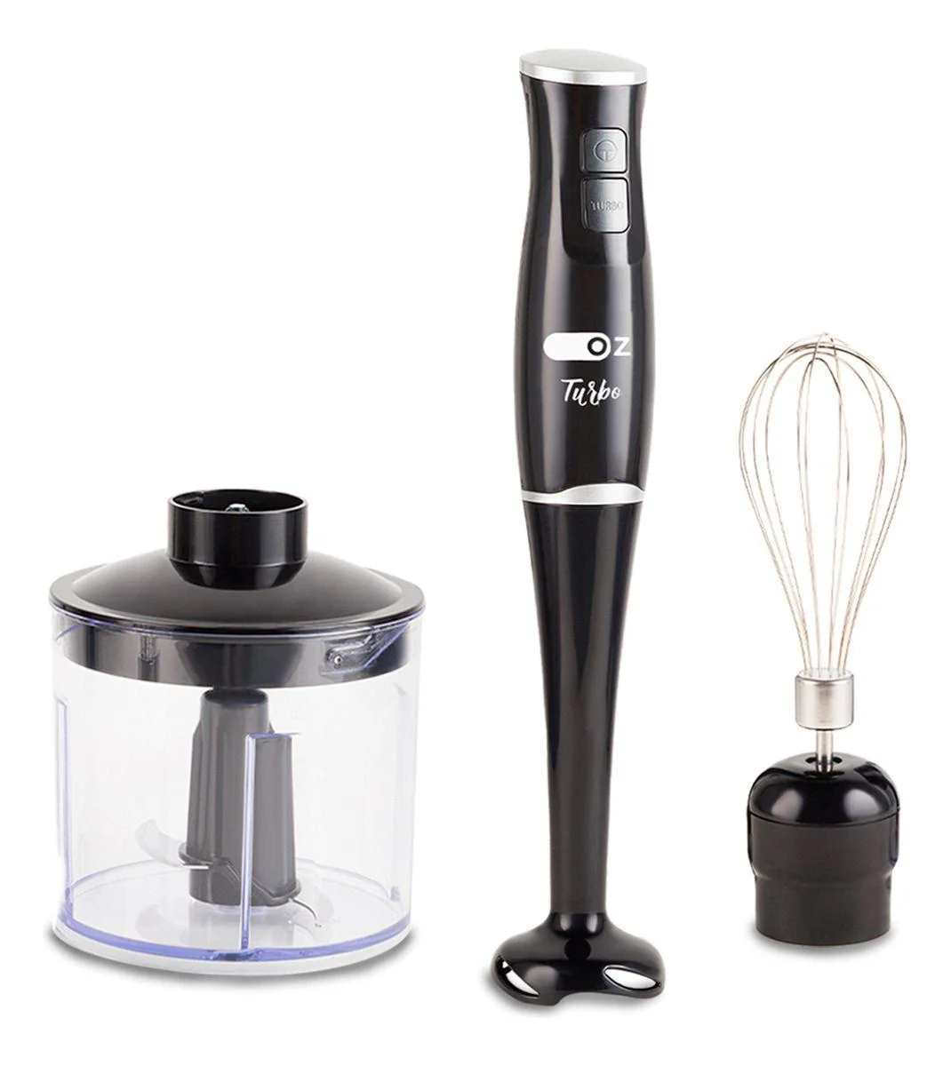 Mixer Turbo 3 Em 1 250w Triturador E Fuet Oz Cor Preta
