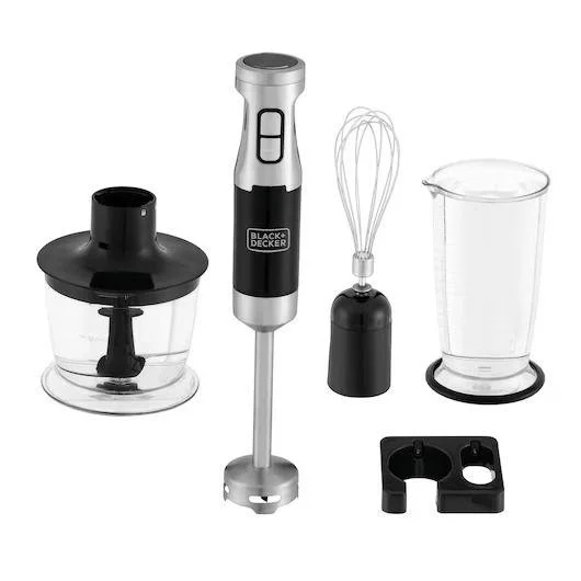 Mixer BlackDecker MK600 600W 3 em 1 com Copo e Triturador Preto