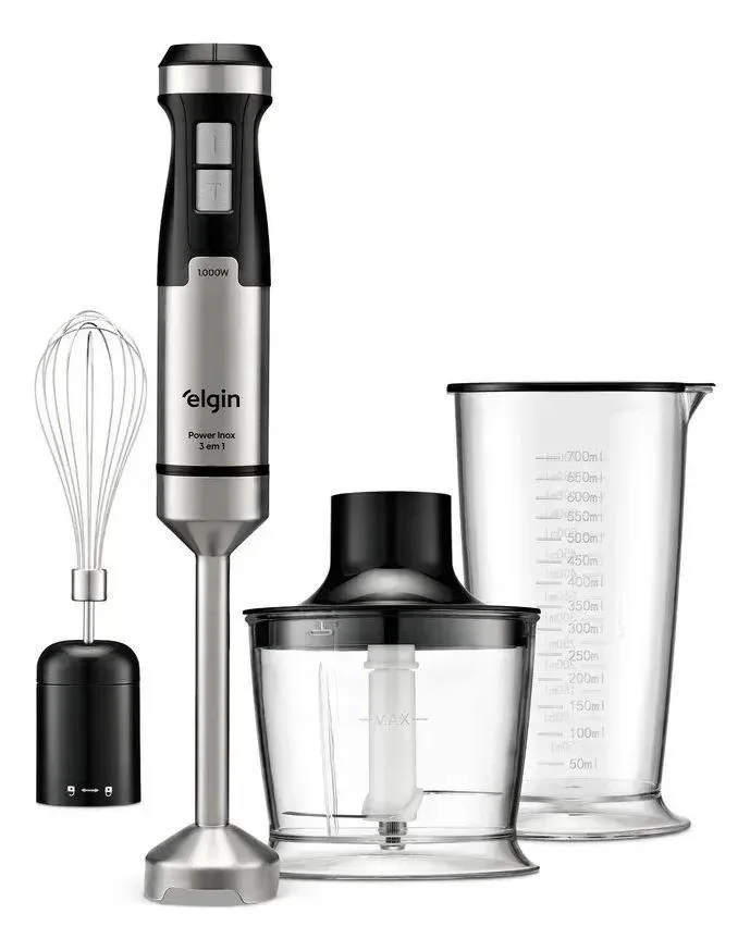 Mixer Power Inox 3 Em 1 Elgin 1.000w Turbo