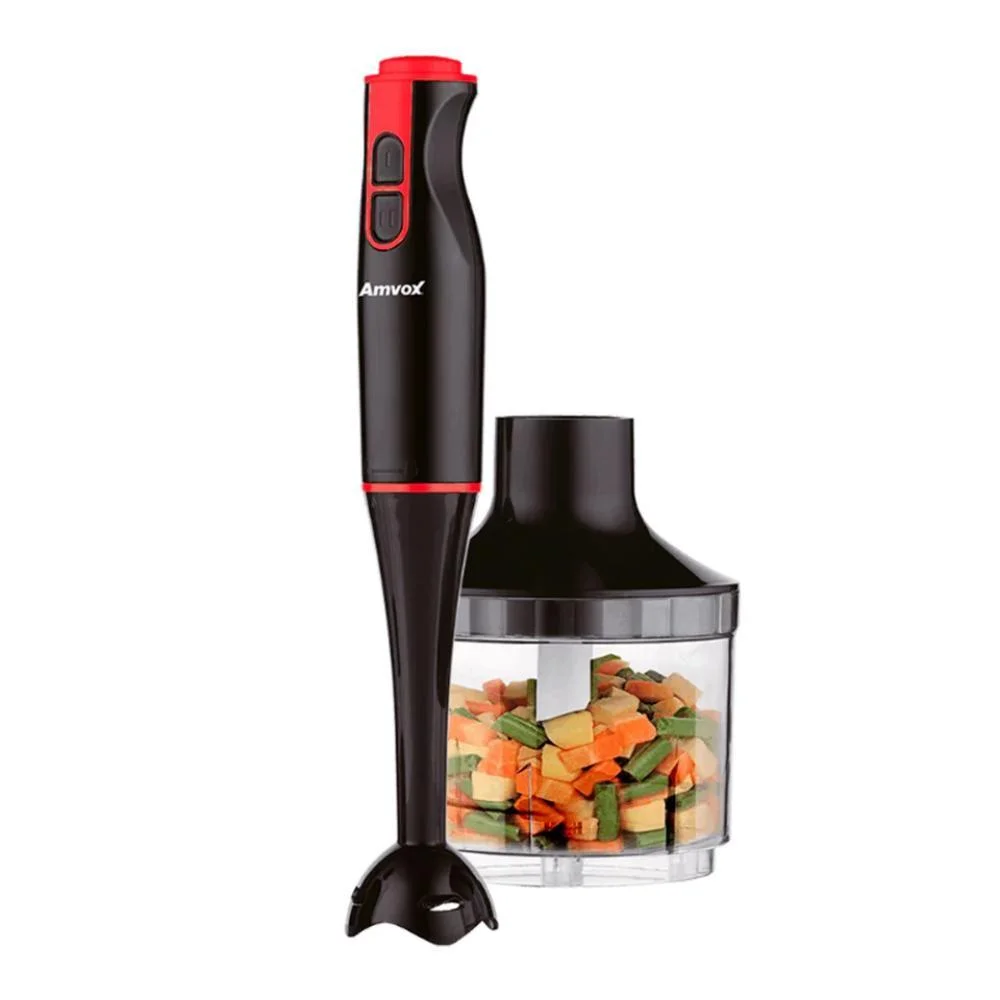 Mixer Amvox APR 400 400W 2 Velocidades 2 em 1 Preto/Vermelho