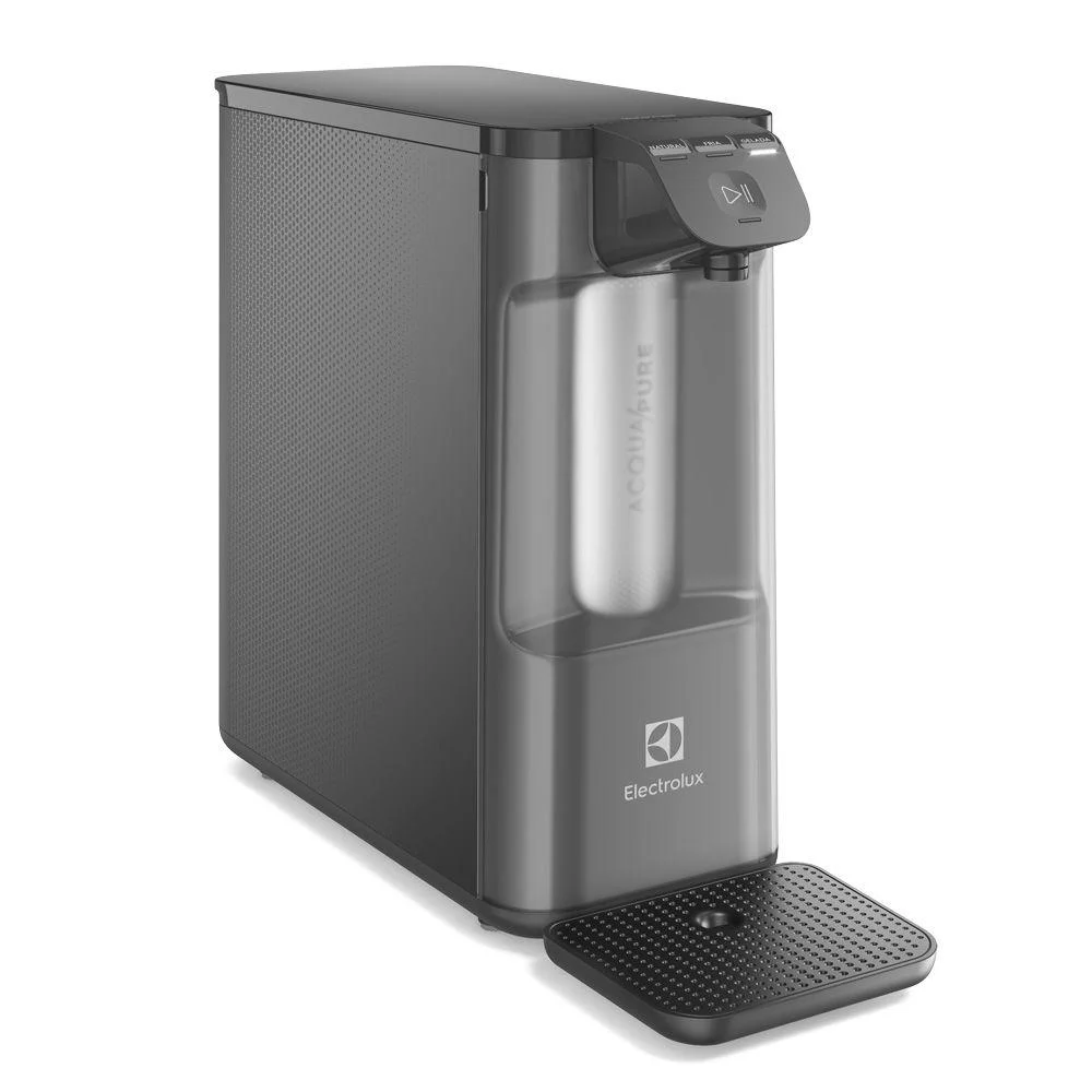 Purificador de Água Electrolux Pure 4X Compacto Cinza PE12G Água Filtrada e Fresca