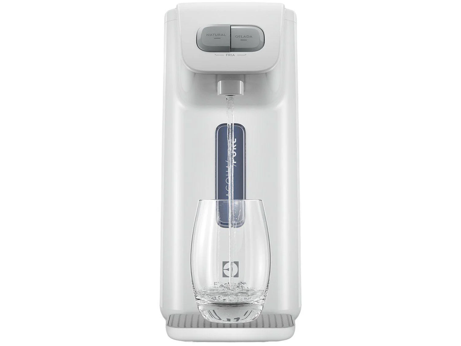Purificador de Água Electrolux de Parede e Mesa Eletrônico Branco Efficient PE15B Água Gelada e Natural
