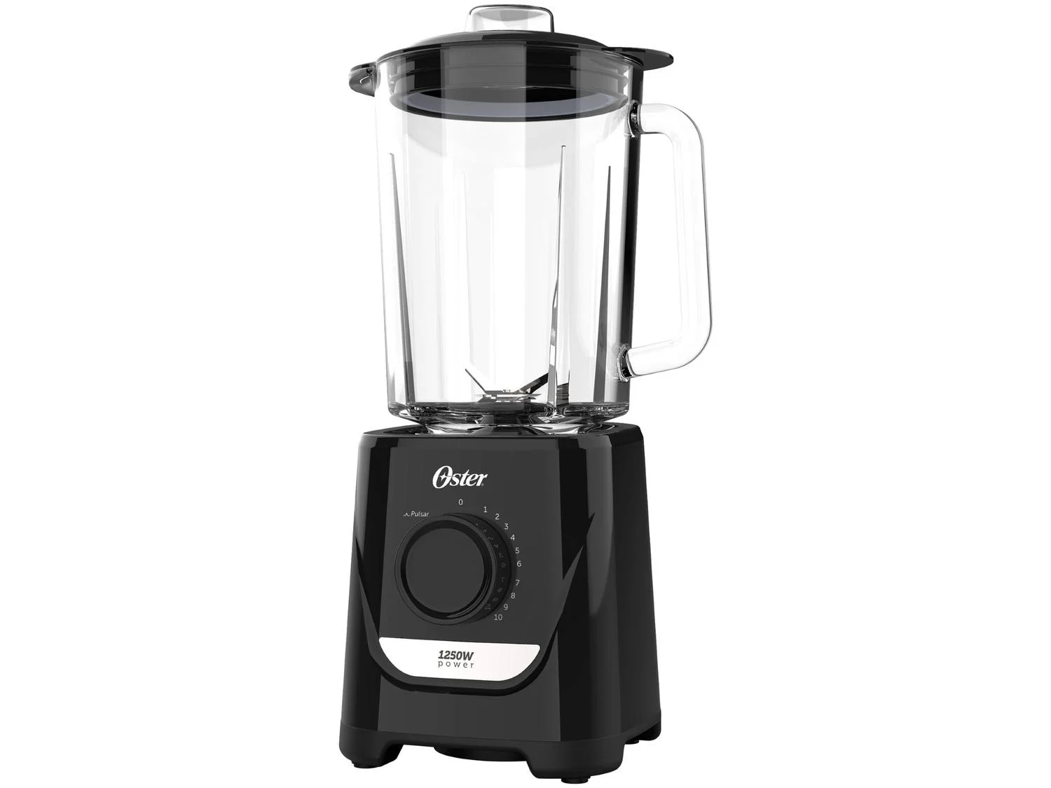Liquidificador Oster Jarra de Vidro 2,2 Litros Preto 1250W OLIQ520-127