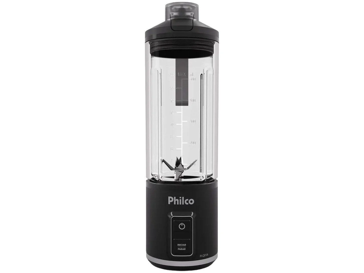 Blender Portátil Philco 700ml Sem Fio 120W PLQ01A