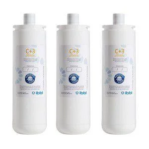 Refil Filtro Purificador de Água IBBL C+3 Original (Immaginare, Innovare, Evolux, FR600,PFN, Atlantis, PDF) Kit 3 Peças