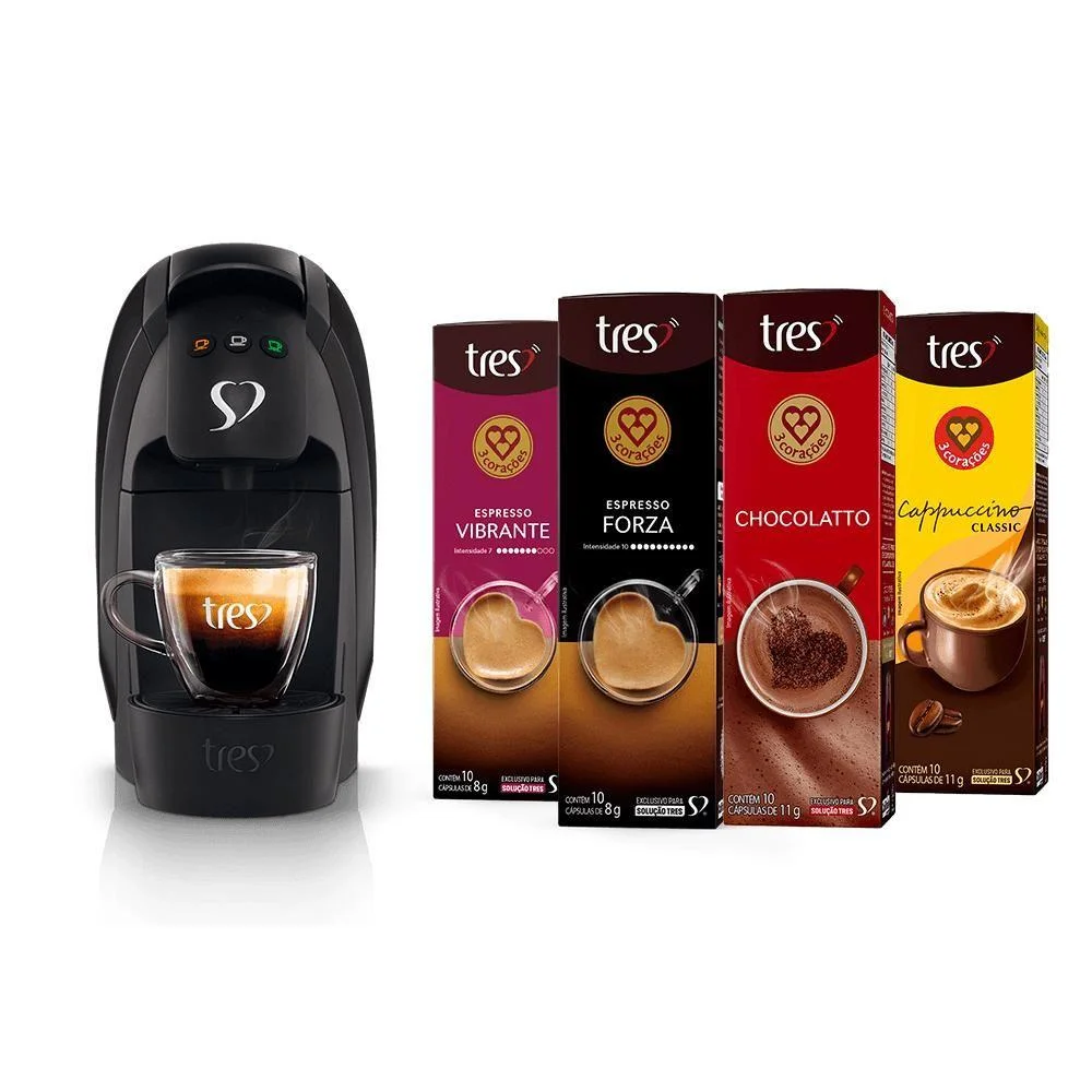 Kit Máquina Luna Preta + 40 Cápsulas