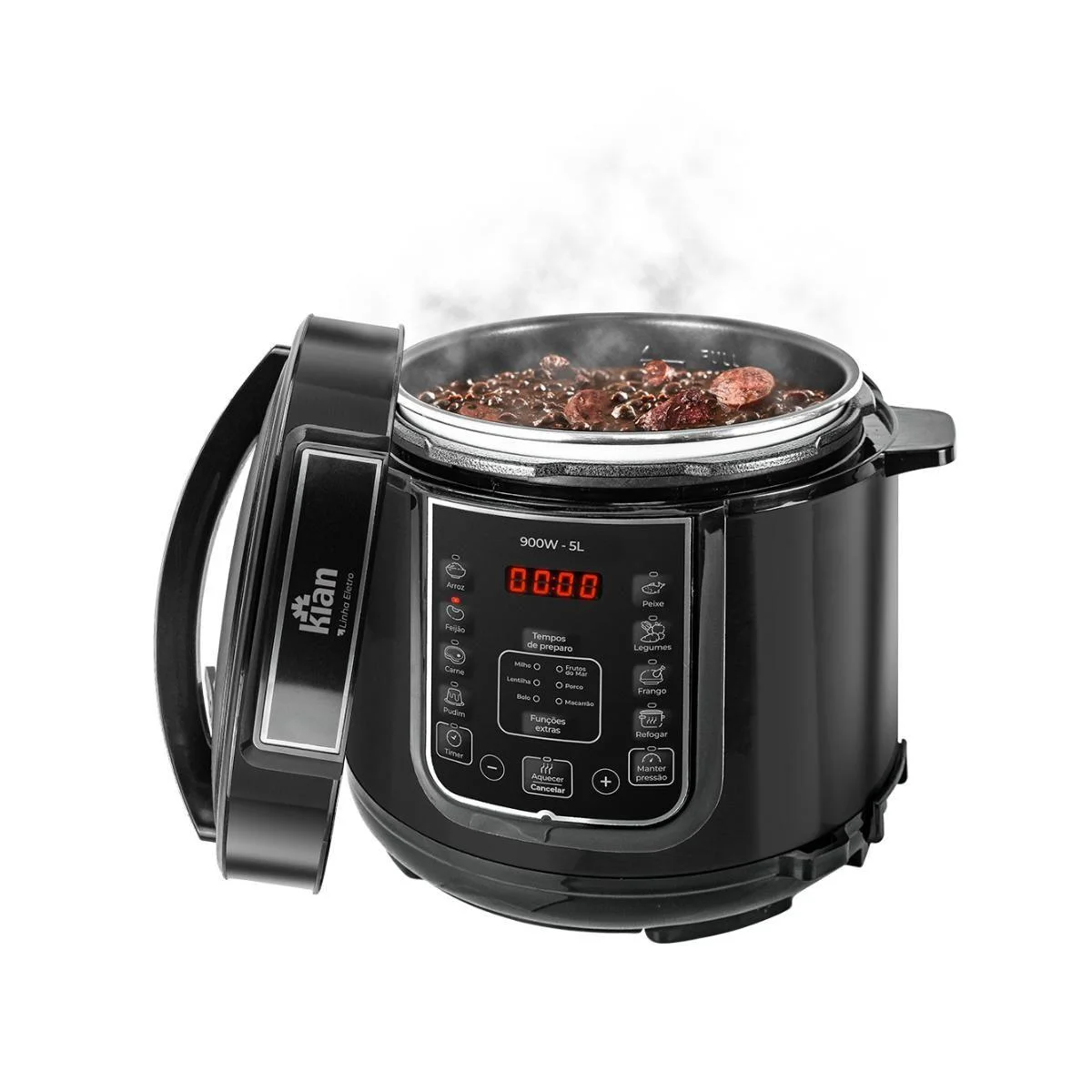 Panela de Pressão Elétrica Kian 5L Preta PPE101