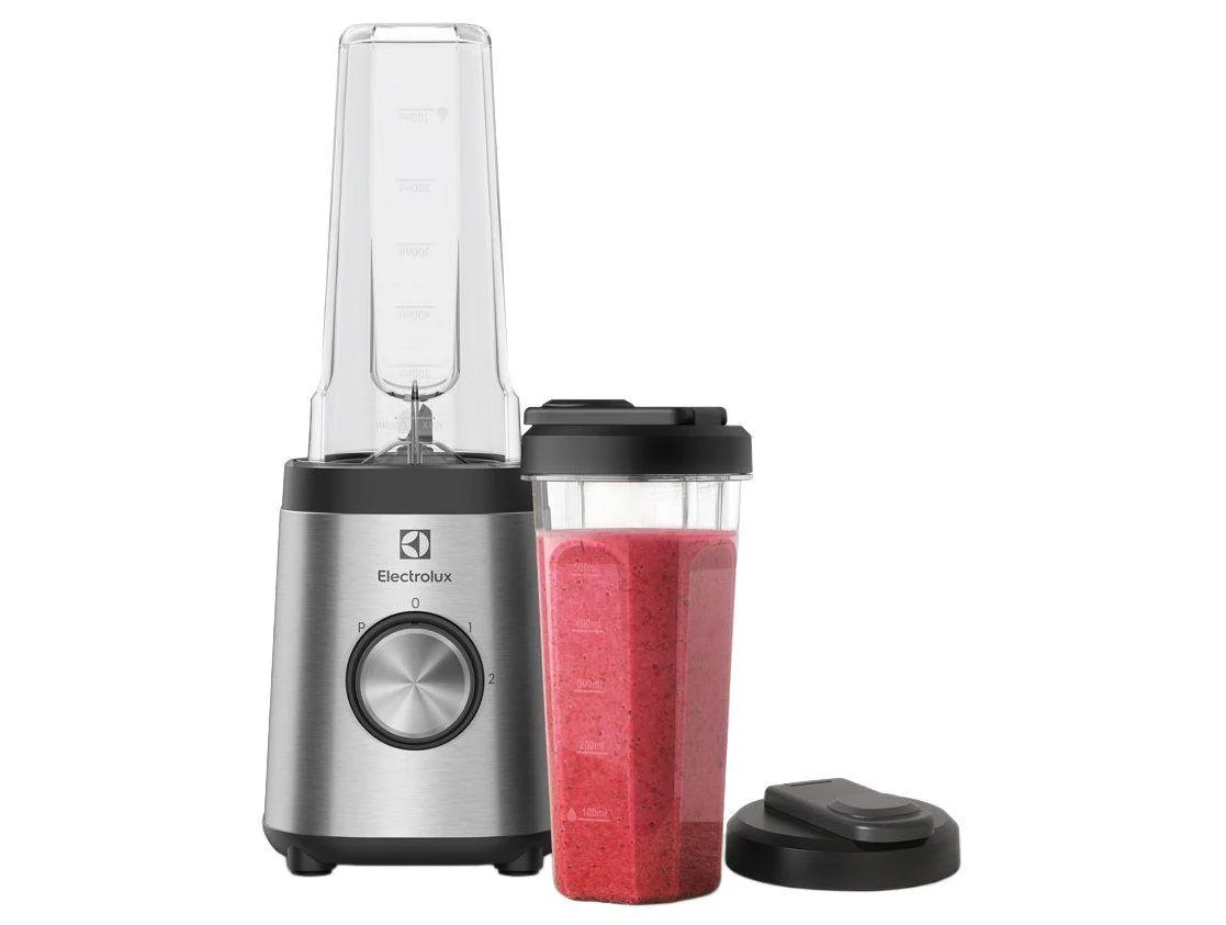 Liquidificador Portátil Electrolux Sport Blender 320W Efficient Inox c/ 2 garrafas (BSE20)