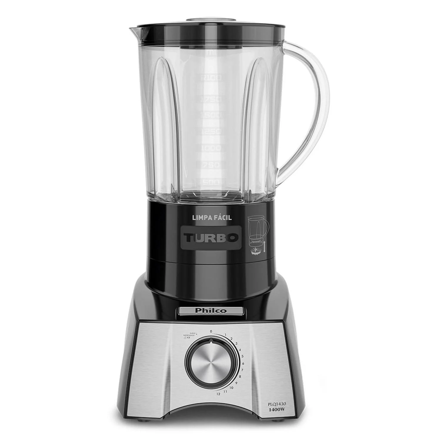 Liquidificador Philco PLQ1430P Limpa Fácil Pro Maxx 6 1400W Preto