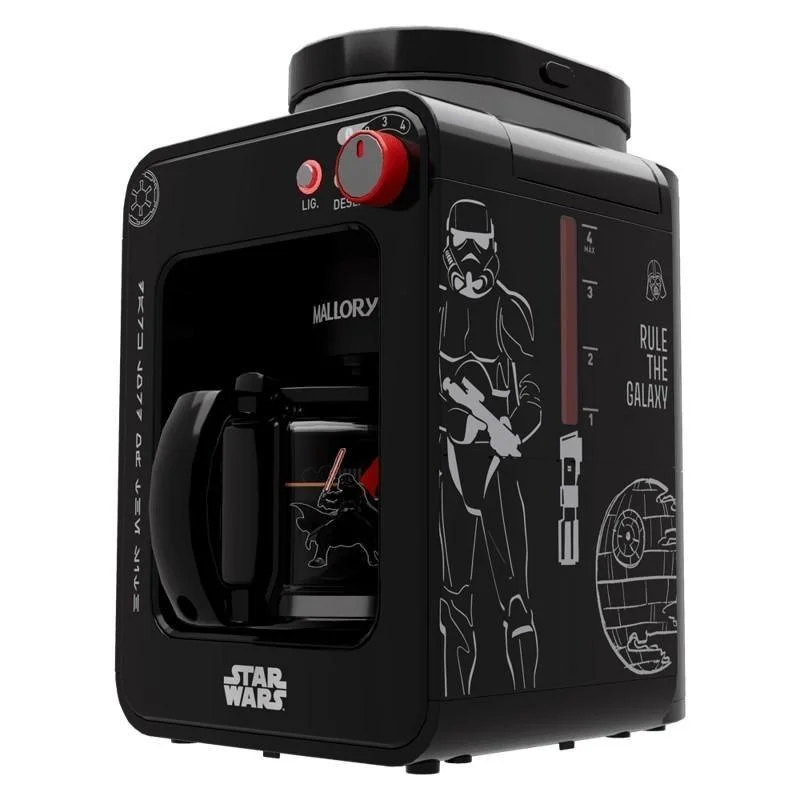 Cafeteira e Moedor de Grãos Mallory Star Wars Darth Brew Jarra Especial Edição Limitada