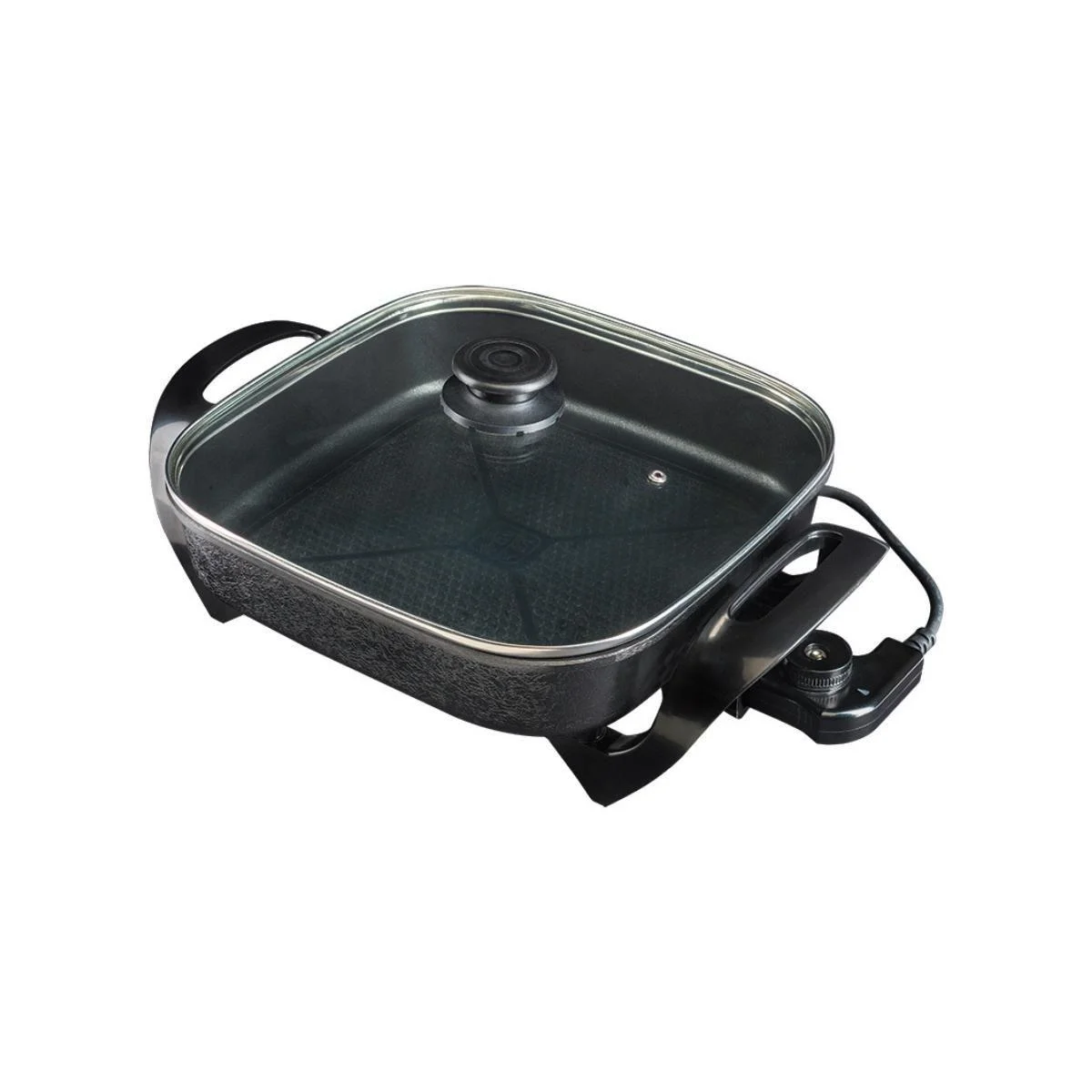 Panela Elétrica Multifuncional Mangiare 30cm APEQ01I01 1500W Quadrada Antiaderente Agratto