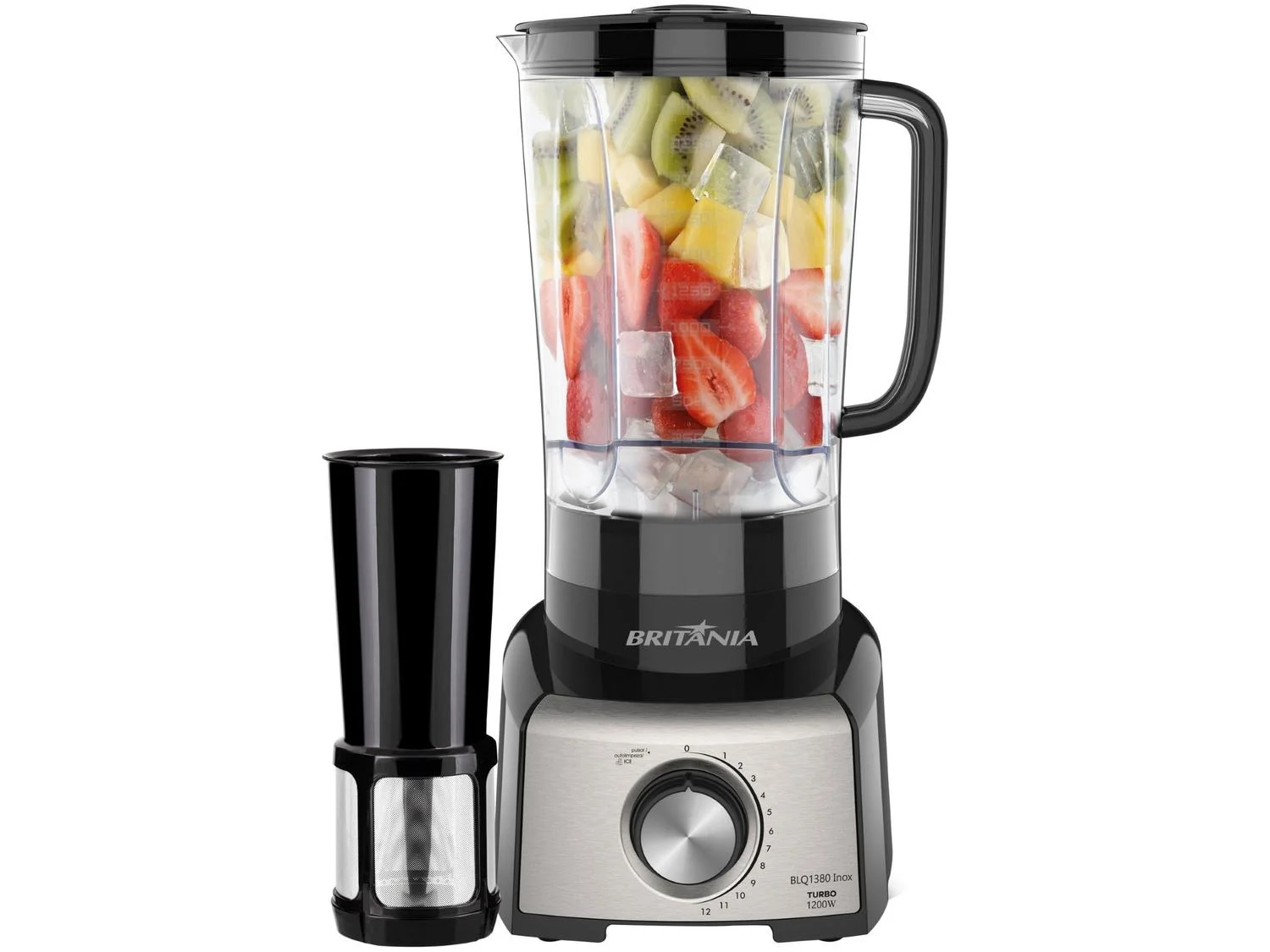 Liquidificador Britânia BLQ1380P Pro Maxx 6 Inox 3L 1200W