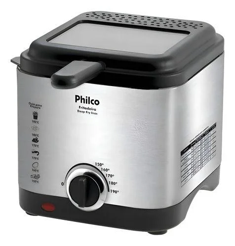 Fritadeira Elétrica Deep Fry 900w Inox 1,8l Philco