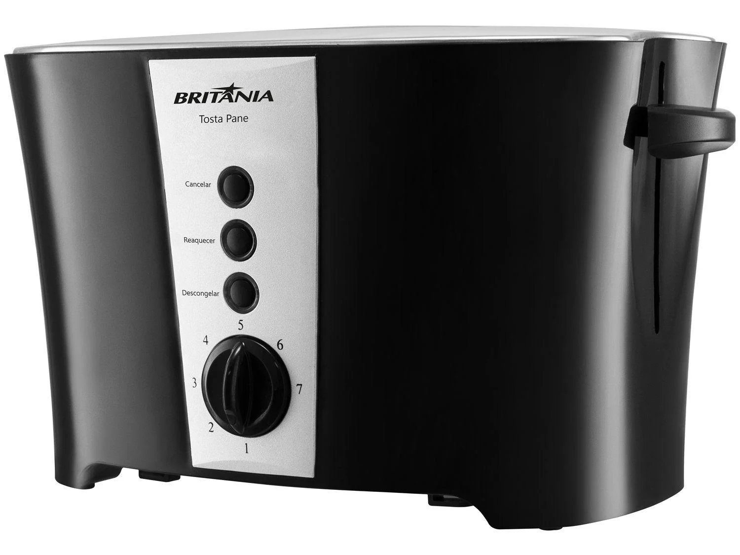 Torradeira Britânia Tosta Pane 3 em 1 Inox 7 Níveis 850W