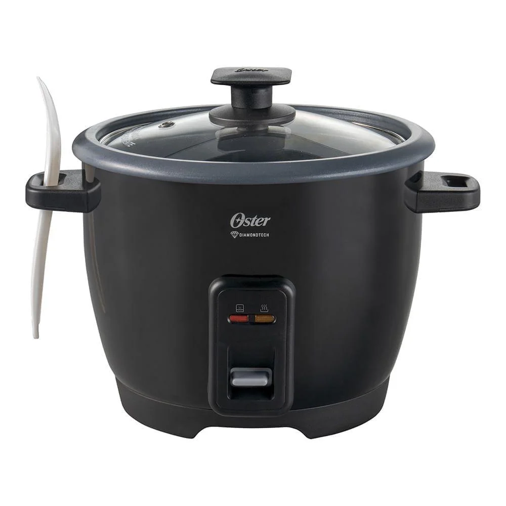 Panela Elétrica de Arroz DiamondTech Oster Black 1,2L