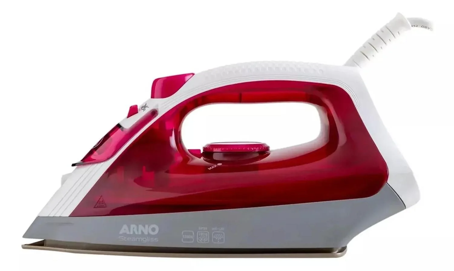 Ferro A Vapor Elétrico Arno Steamgliss Rosa