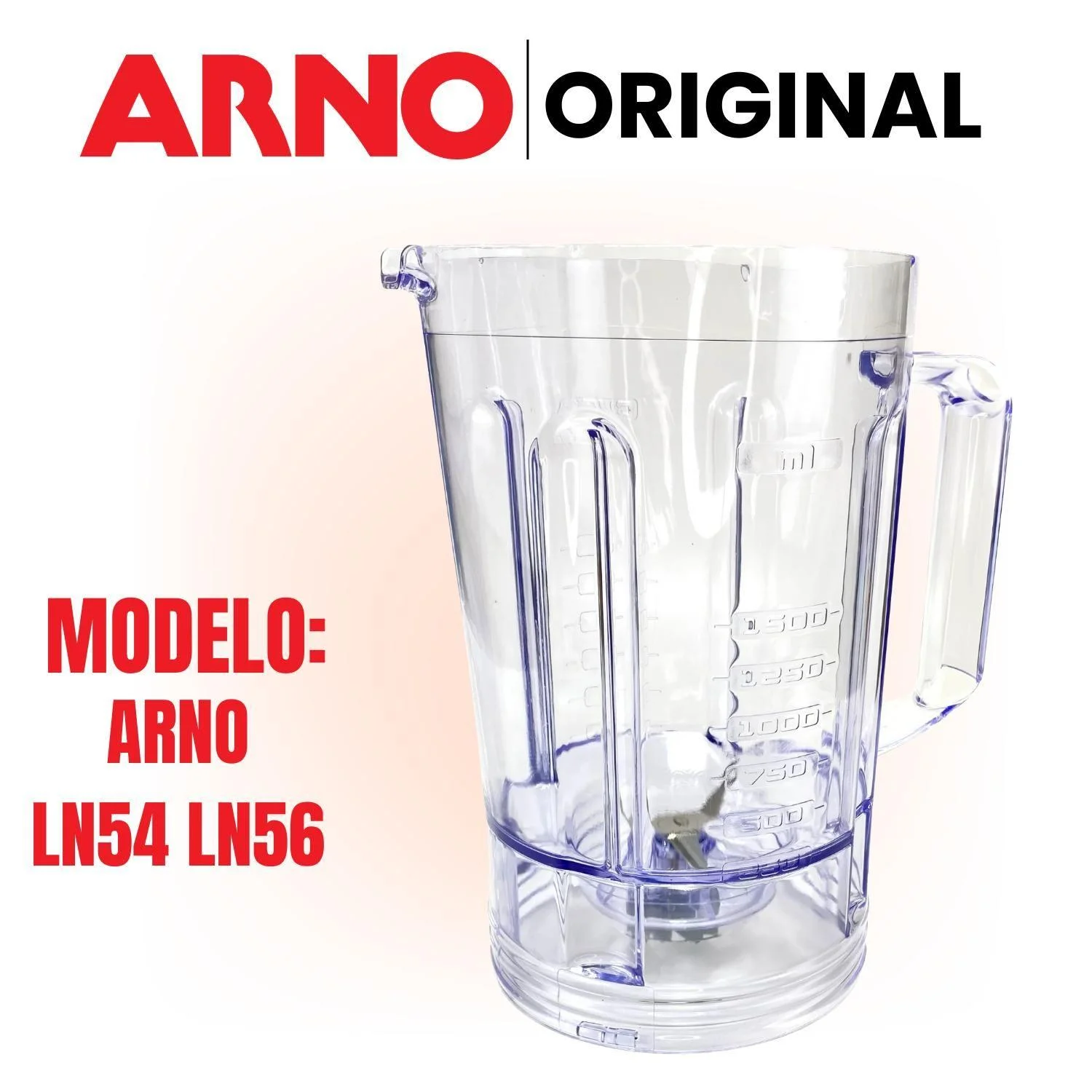 Copo Liquidificador Arno Original Power Max 1000W Compatível LN54 LN55